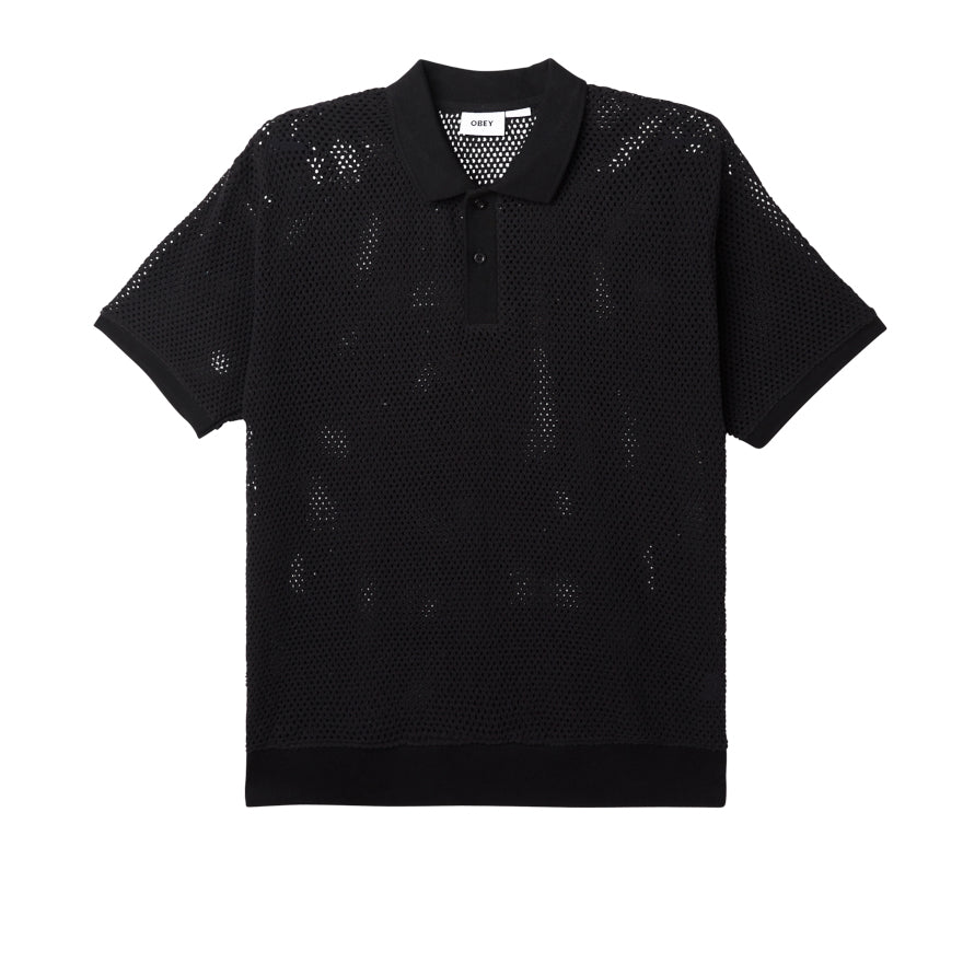 DUKE MESH POLO BLACK