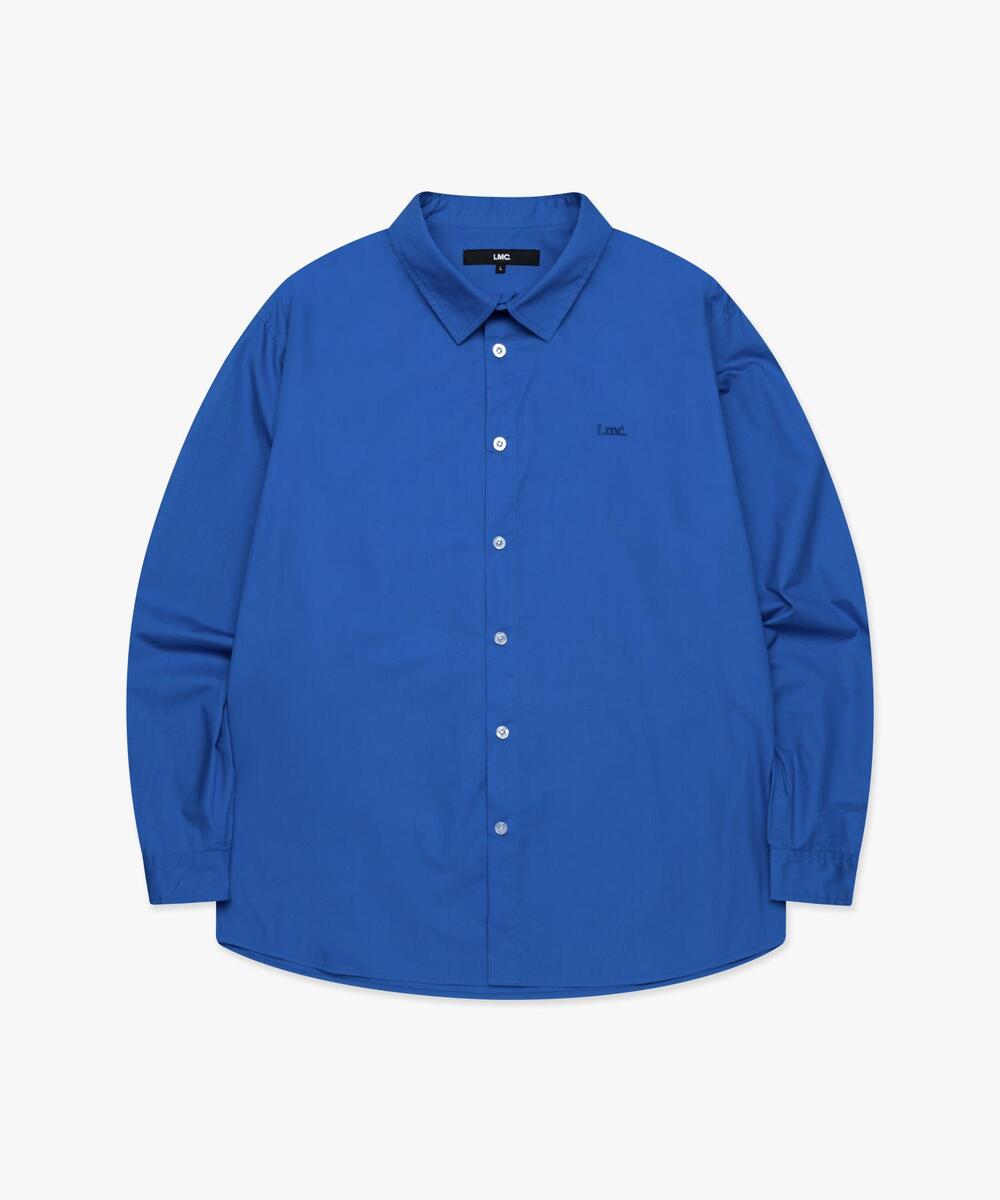 NEW CLASSIC LOGO SHEER SHIRT BLUE