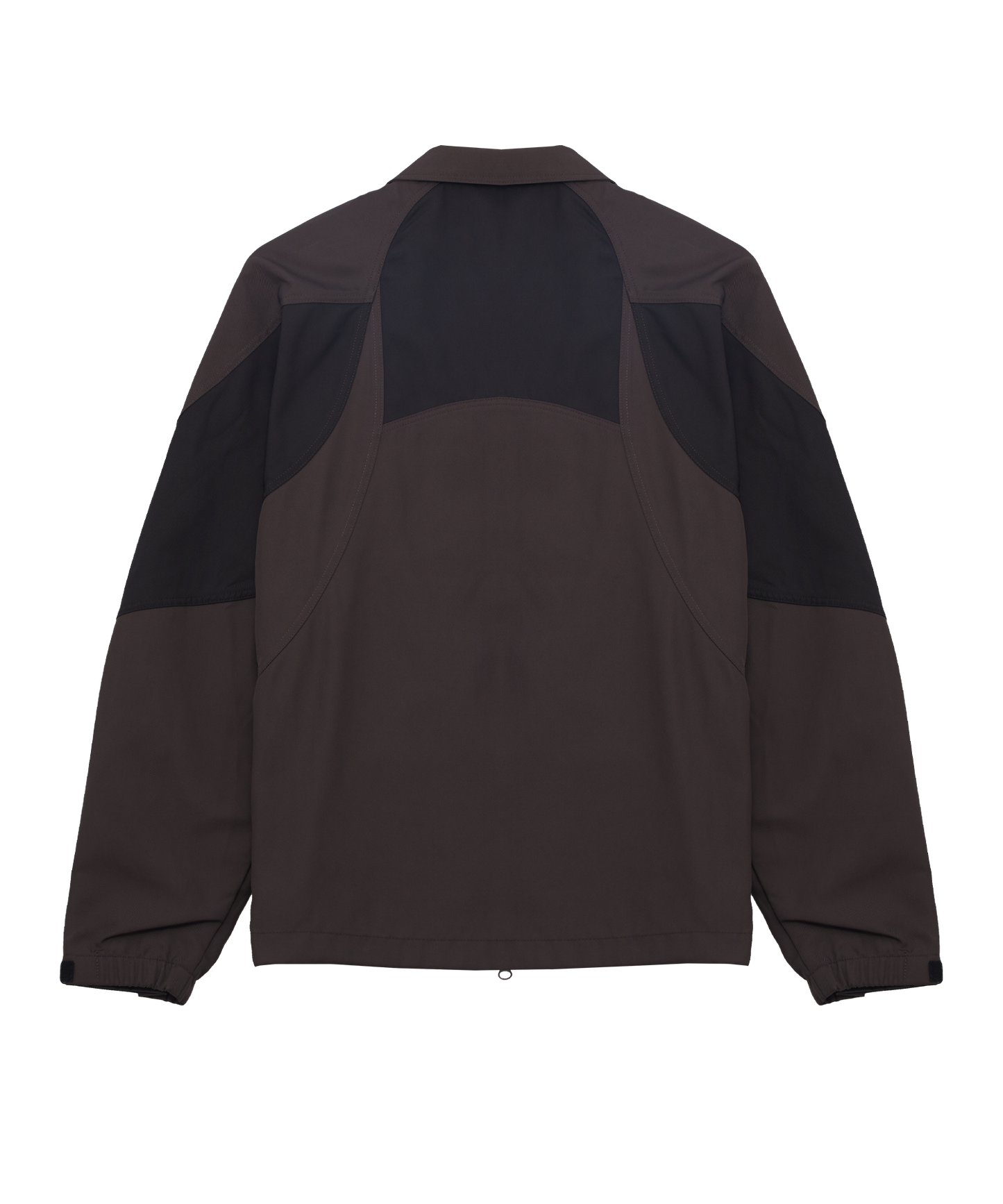 PANELED TWILL JACKET BROWN