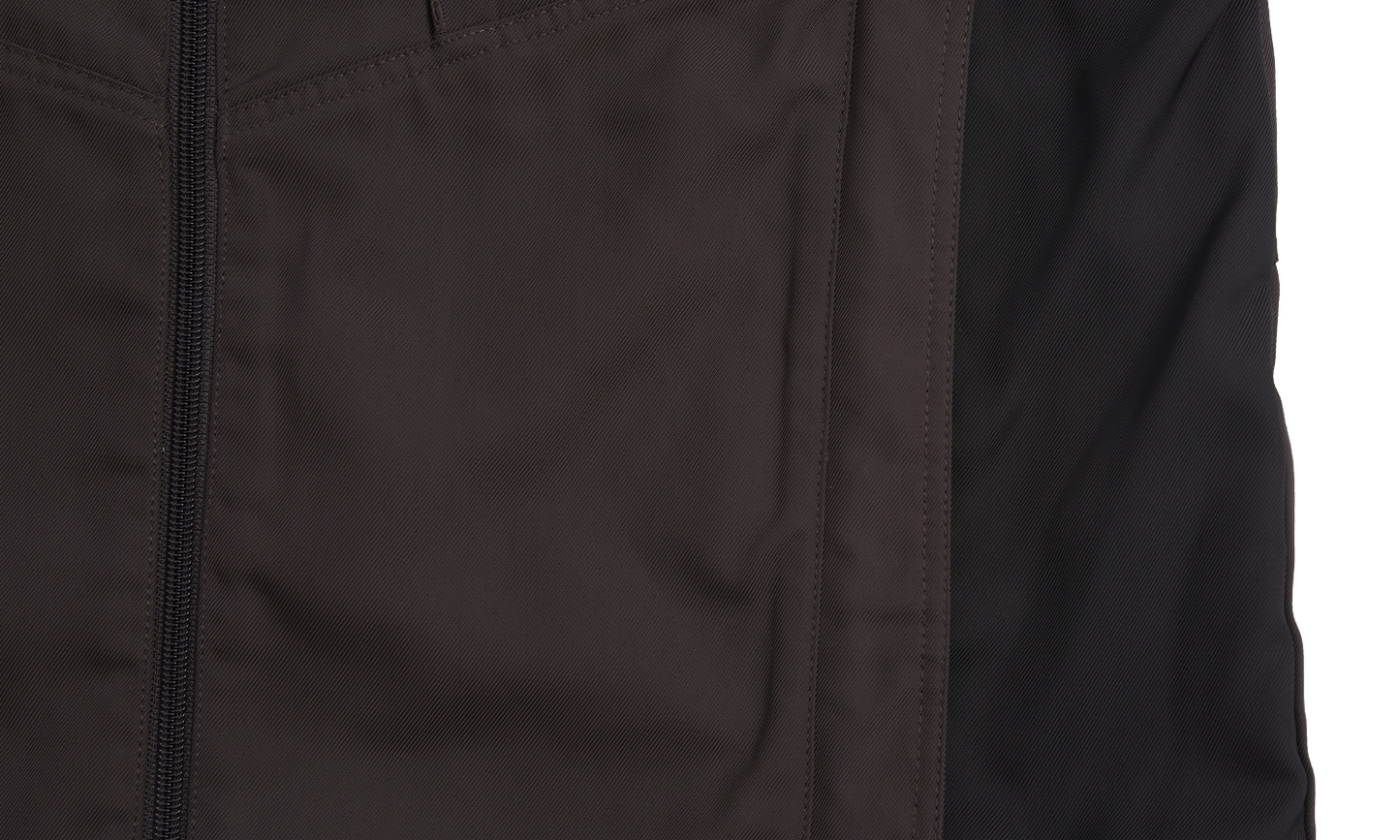 PANELED TWILL JACKET BROWN