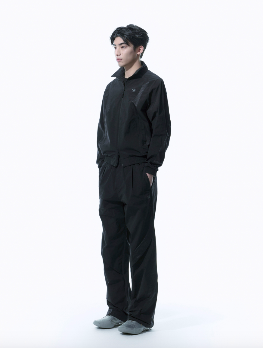 NYLON TRACK JACKET BLACK