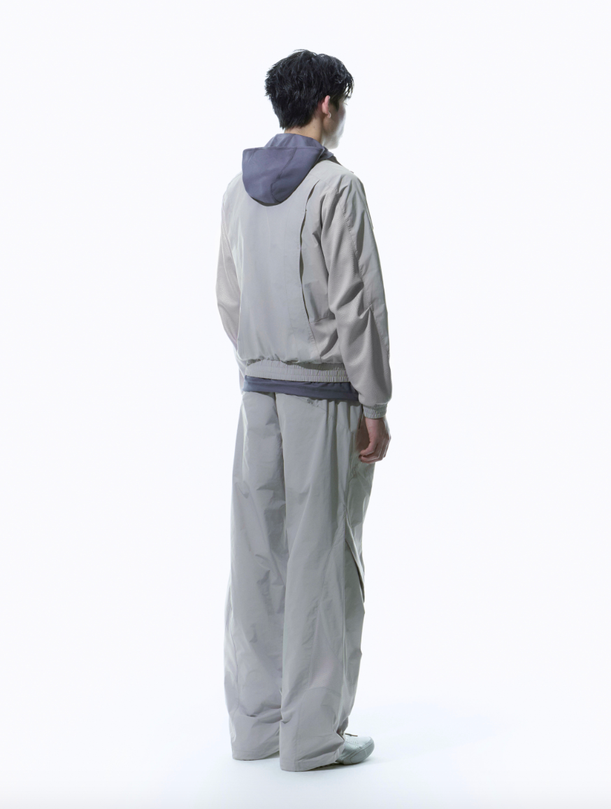 NYLON TRACK JACKET GREY