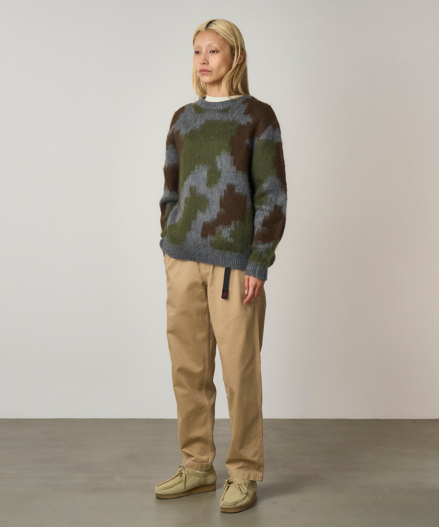 MOHAIR SWEATER JUNGLE DIGI CAMO