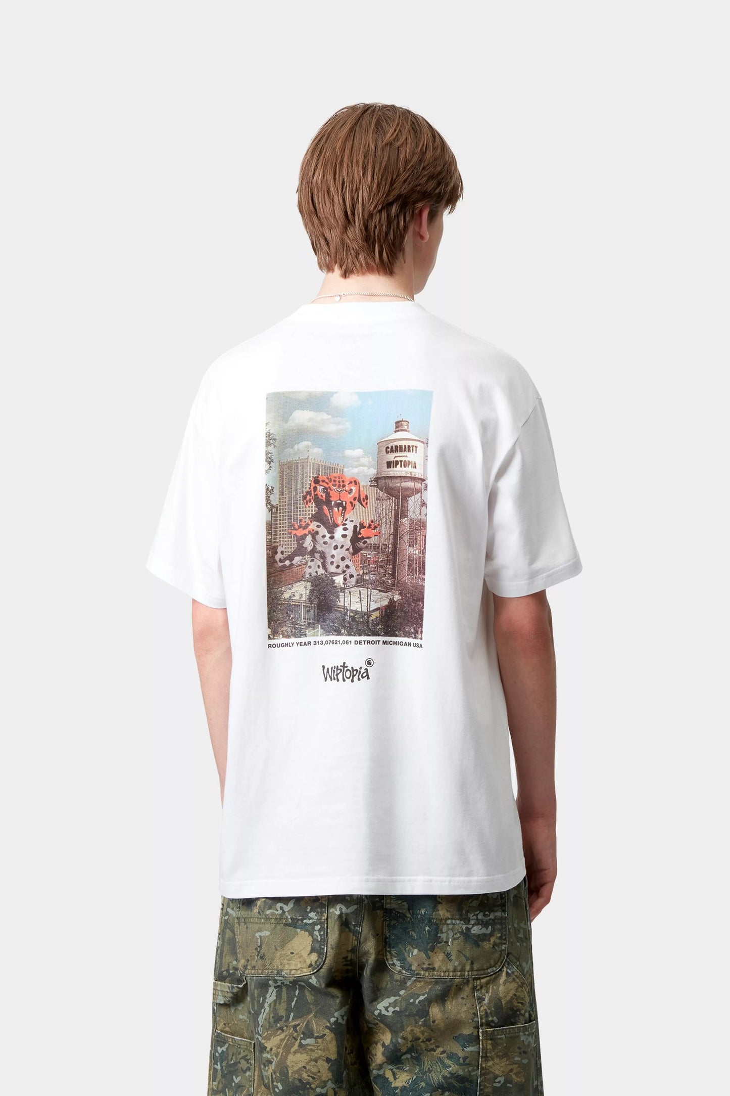 S/S WIPTOPIA TEE WHITE