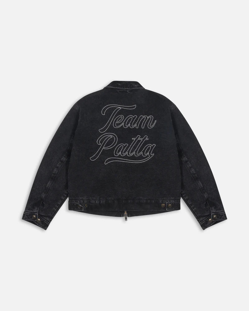 WASHED CANVAS JACKET BLACK
