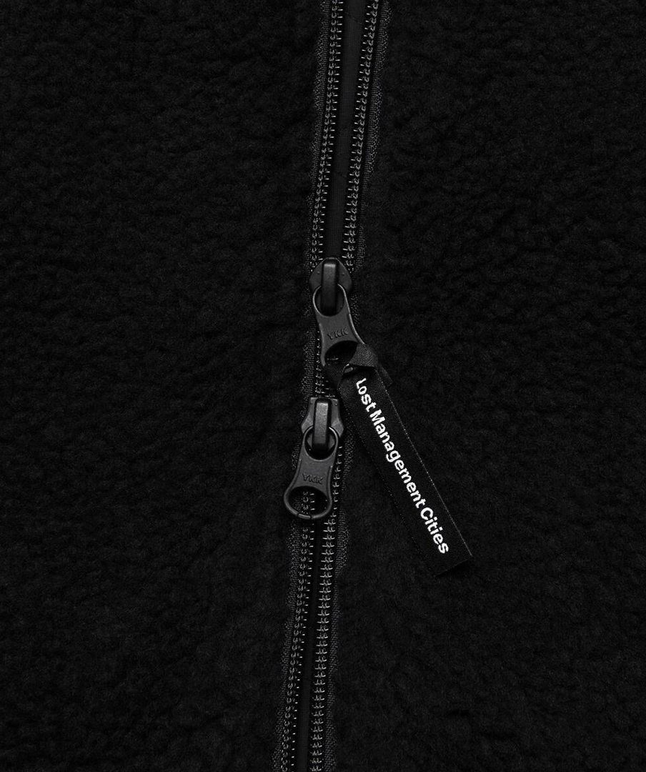 SHERPA FLEECE JACKET BLACK