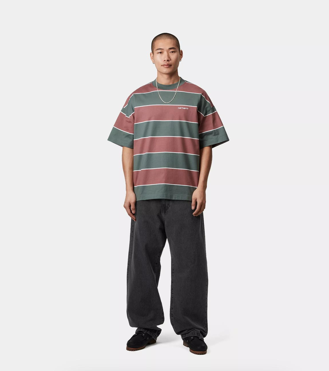 LANDON PANT BLACK HEAVY STONE WASHED