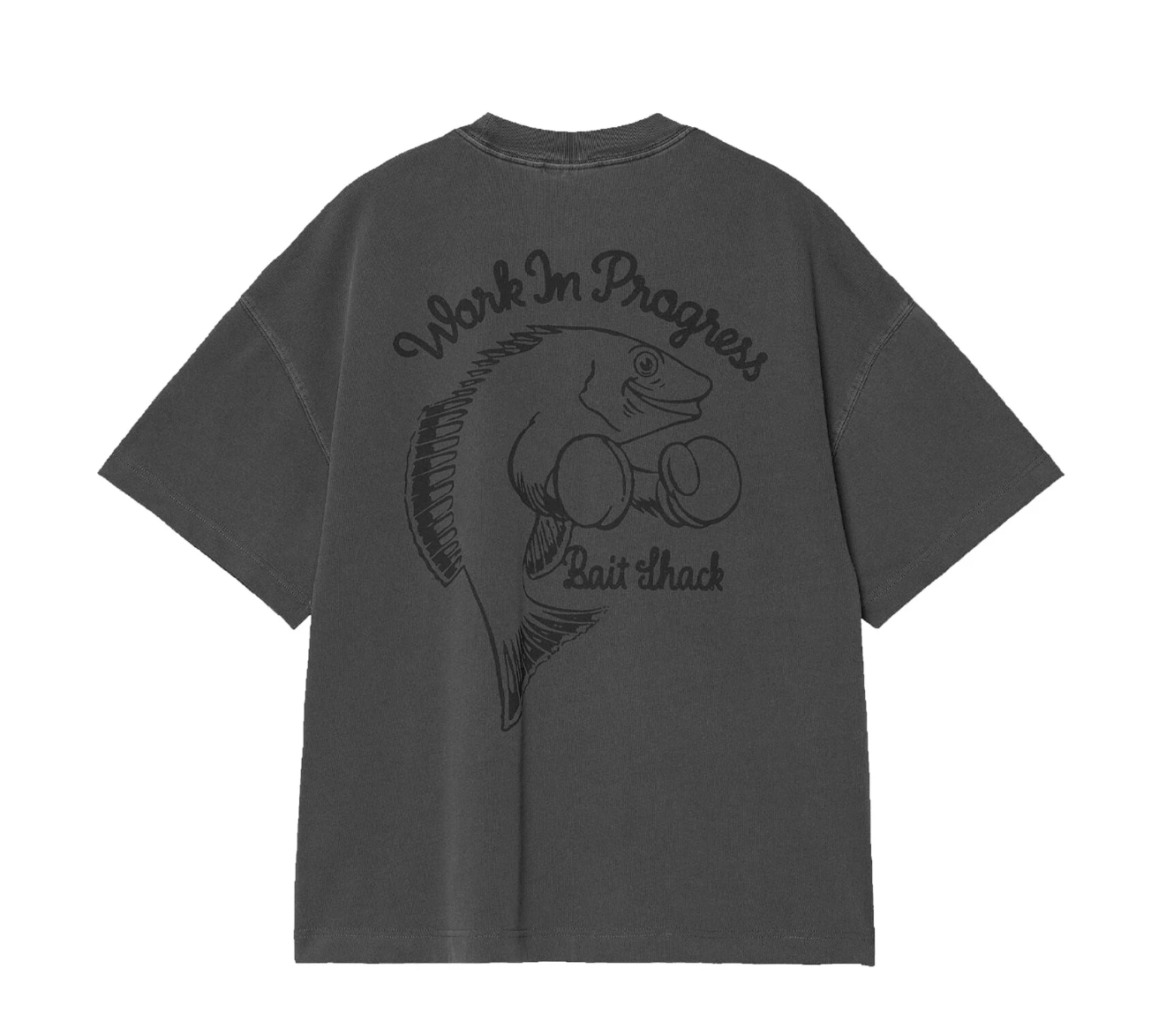 S/S BAIT SHACK TEE BLACK DYED