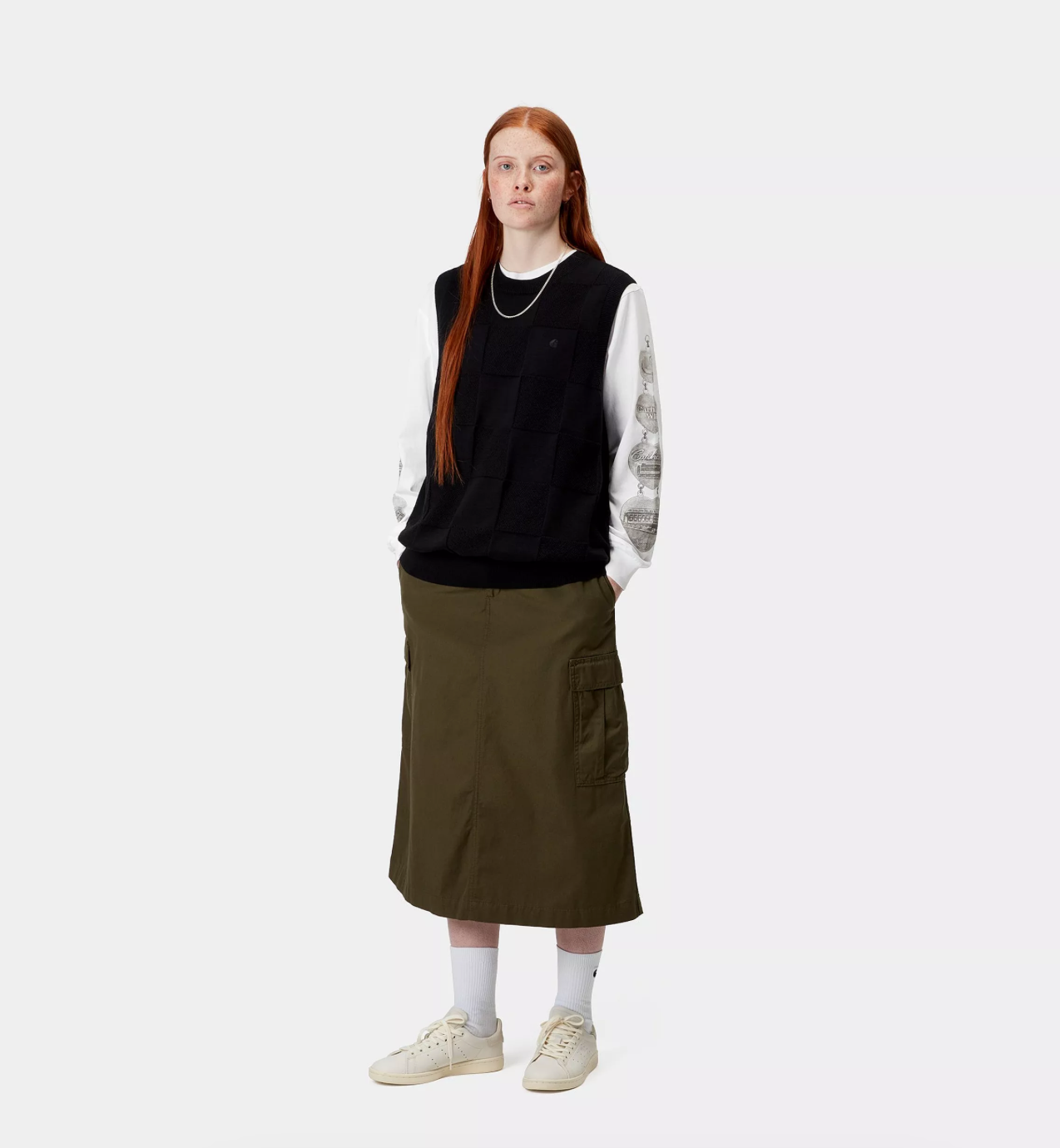 CHECKER VEST SWEATER