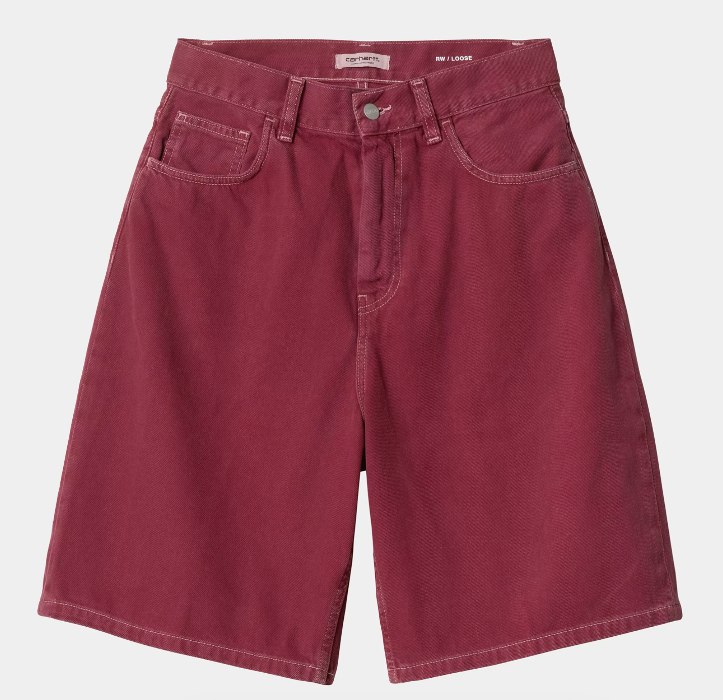 BRANDON SHORT STONE WASHED RED