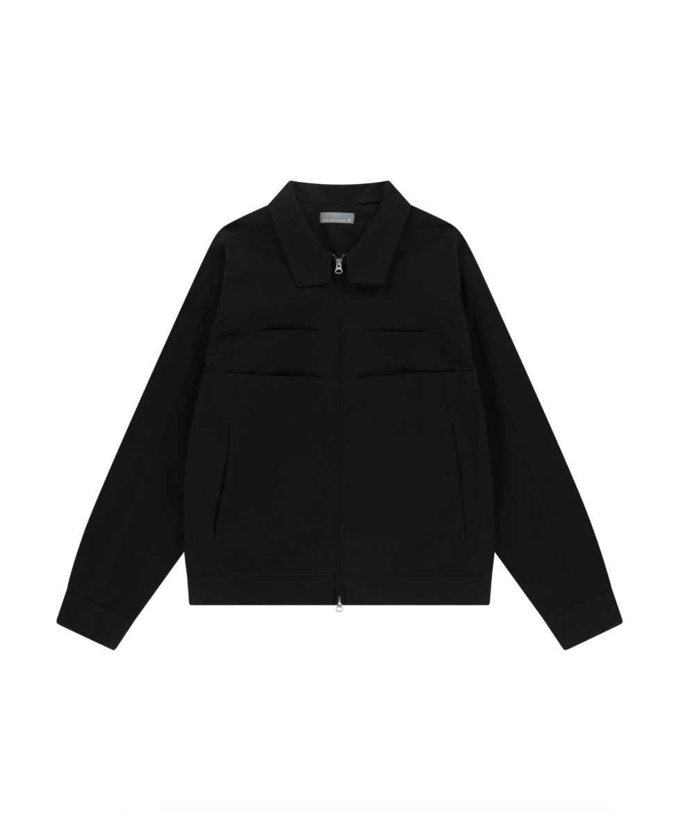 LAYER COTTON JACKET BLACK