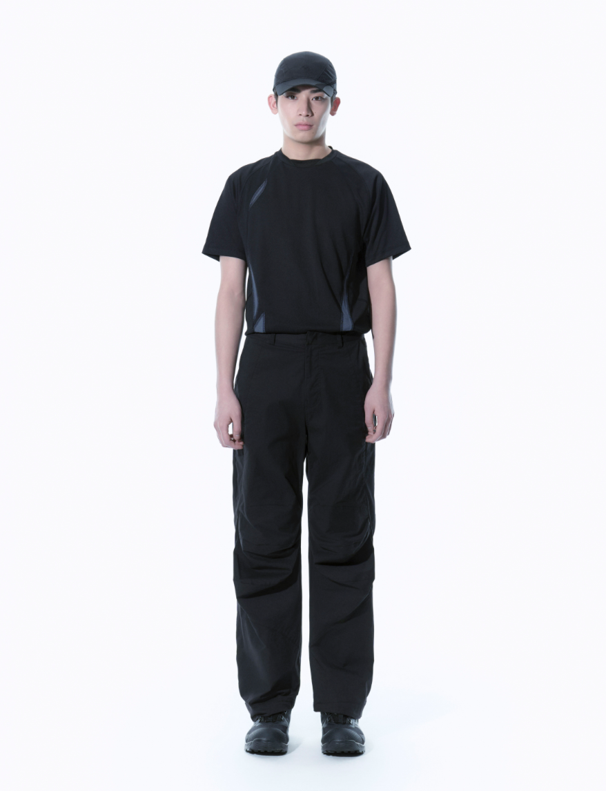 FLOWING PANEL TSHIRT BLACK