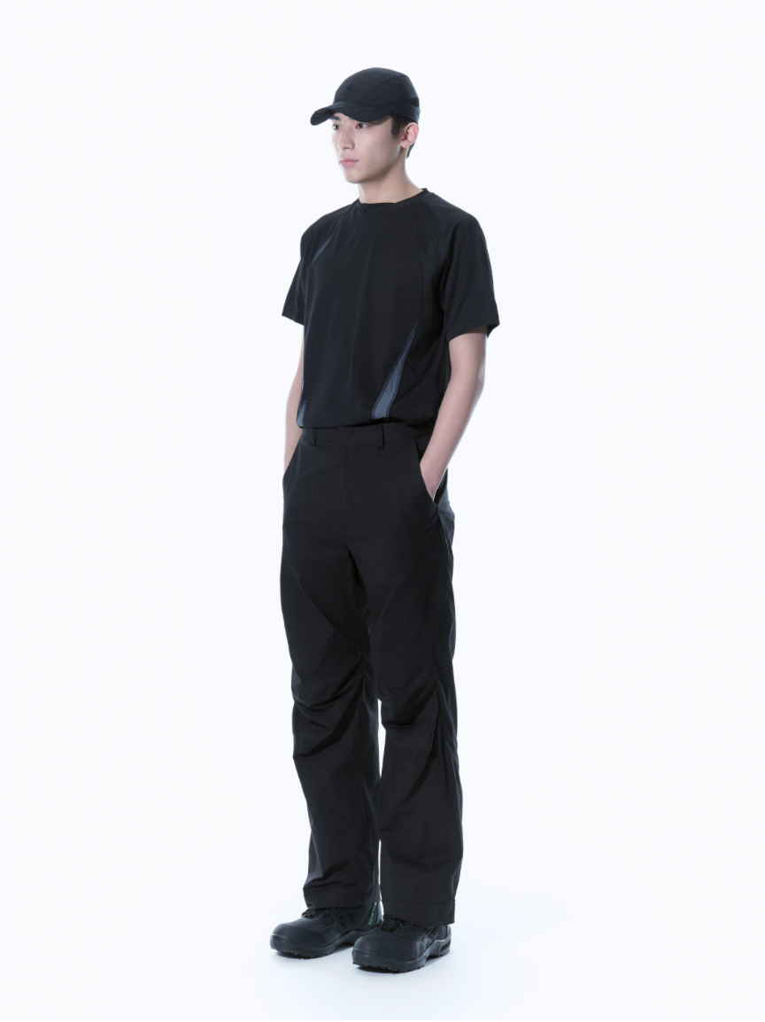 FLOWING PANEL TSHIRT BLACK