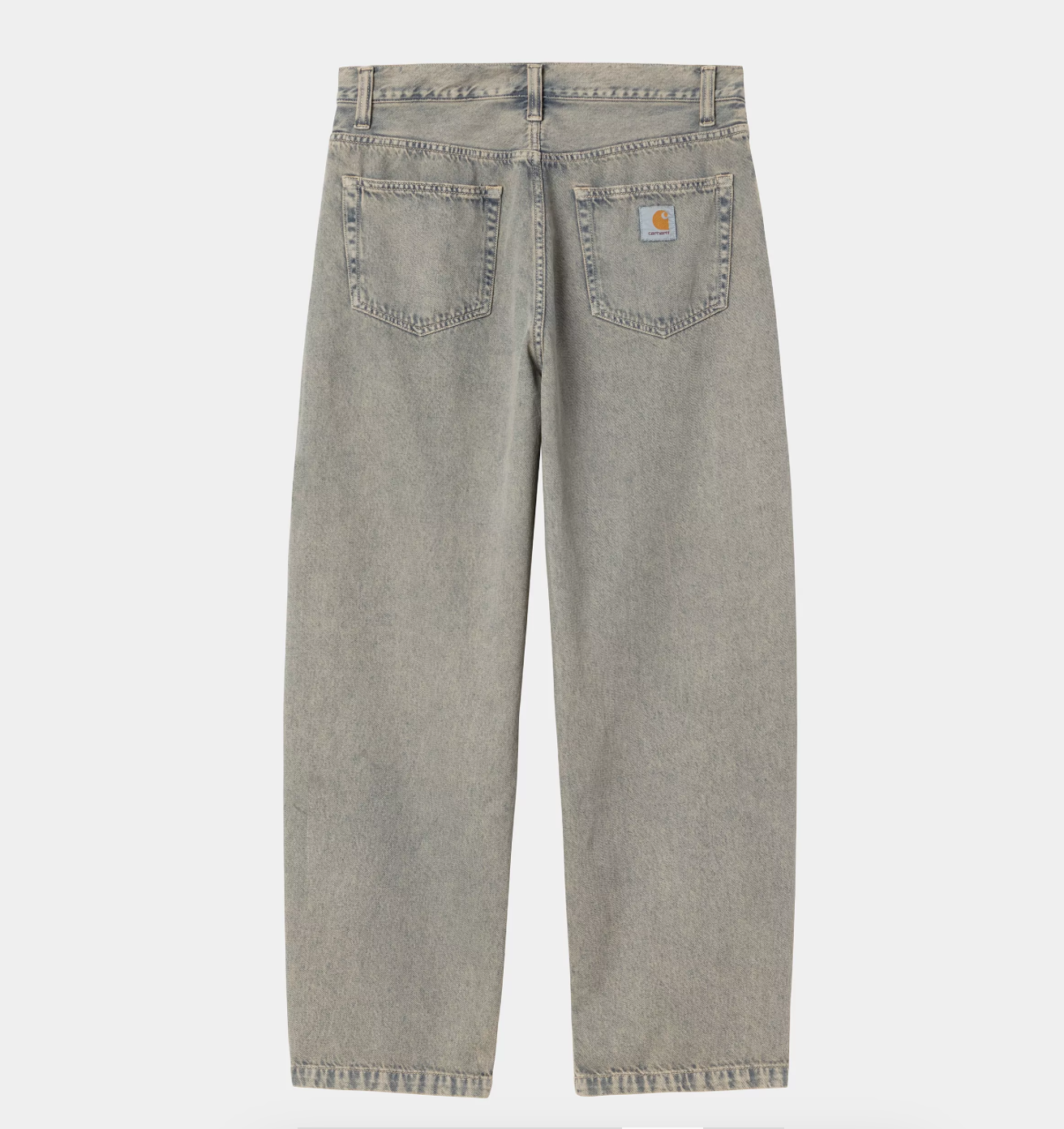 LANDON PANT GARMENT DYED BLUE/LEATHER
