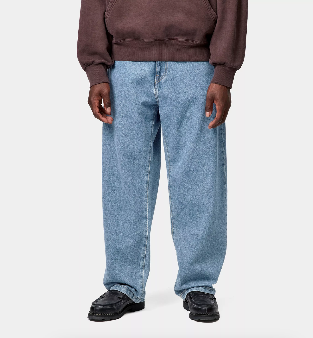 LANDON PANT BLUE HEAVY STONE WASHED
