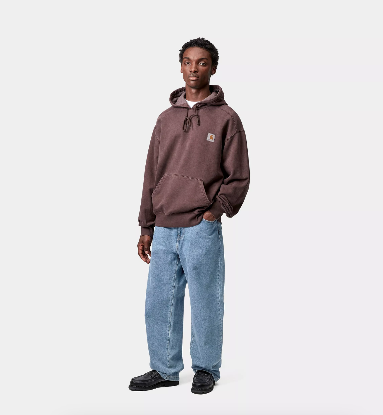 LANDON PANT BLUE HEAVY STONE WASHED