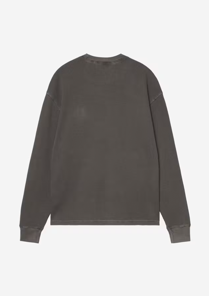 L/S VISTA WAFFLE TSHIRT BLACK