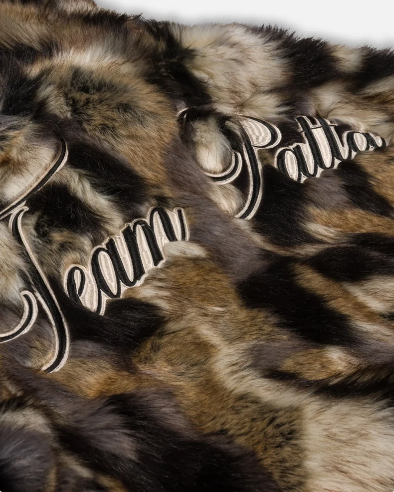 FAUX FUR PATCHWORK JACKET MULTI