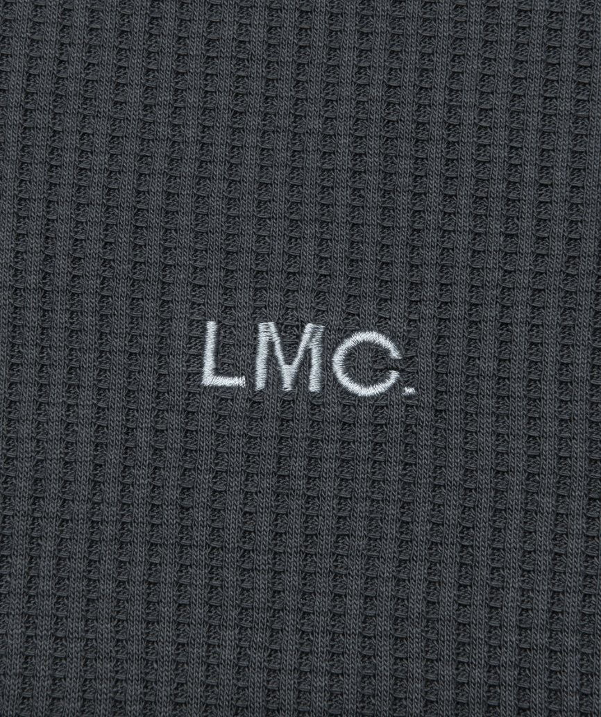 WAFFLE OG LONG SLV TEE CHARCOAL