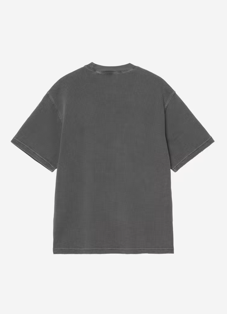 VISTA WAFFLE TSHIRT BLACK WASHED
