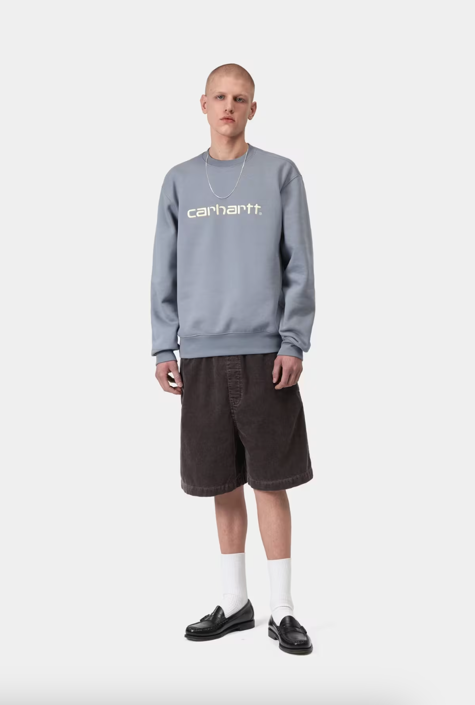 REYNOLD SHORT CORDUROY SHALE DUSKY WASHED