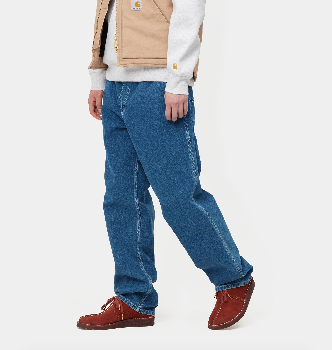 SIMPLE PANT BLUE STONE WASHED