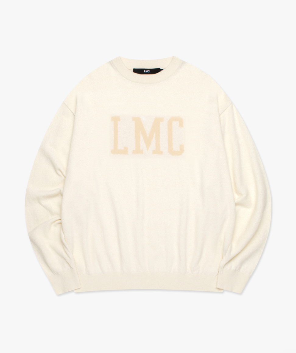BOUCLE KNIT SWEATER IVORY BEIGE