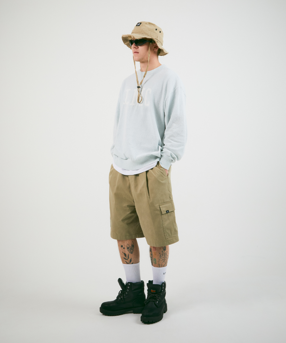BOUCLE KNIT SWEATER IVORY BEIGE