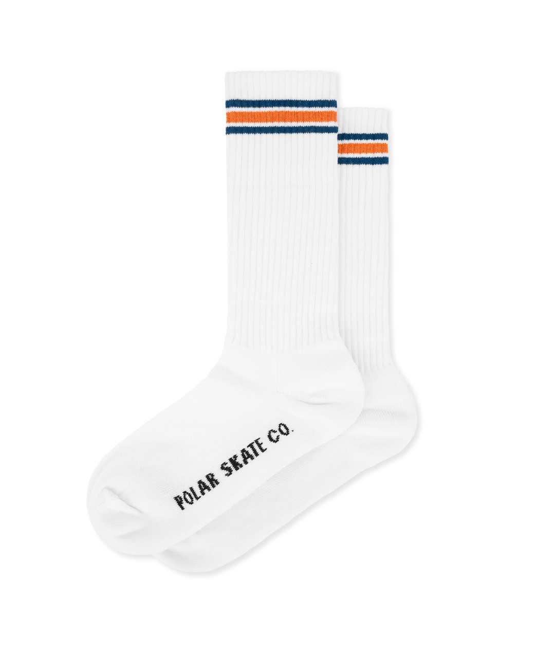 RIB SOCKS STRIPED WHITE