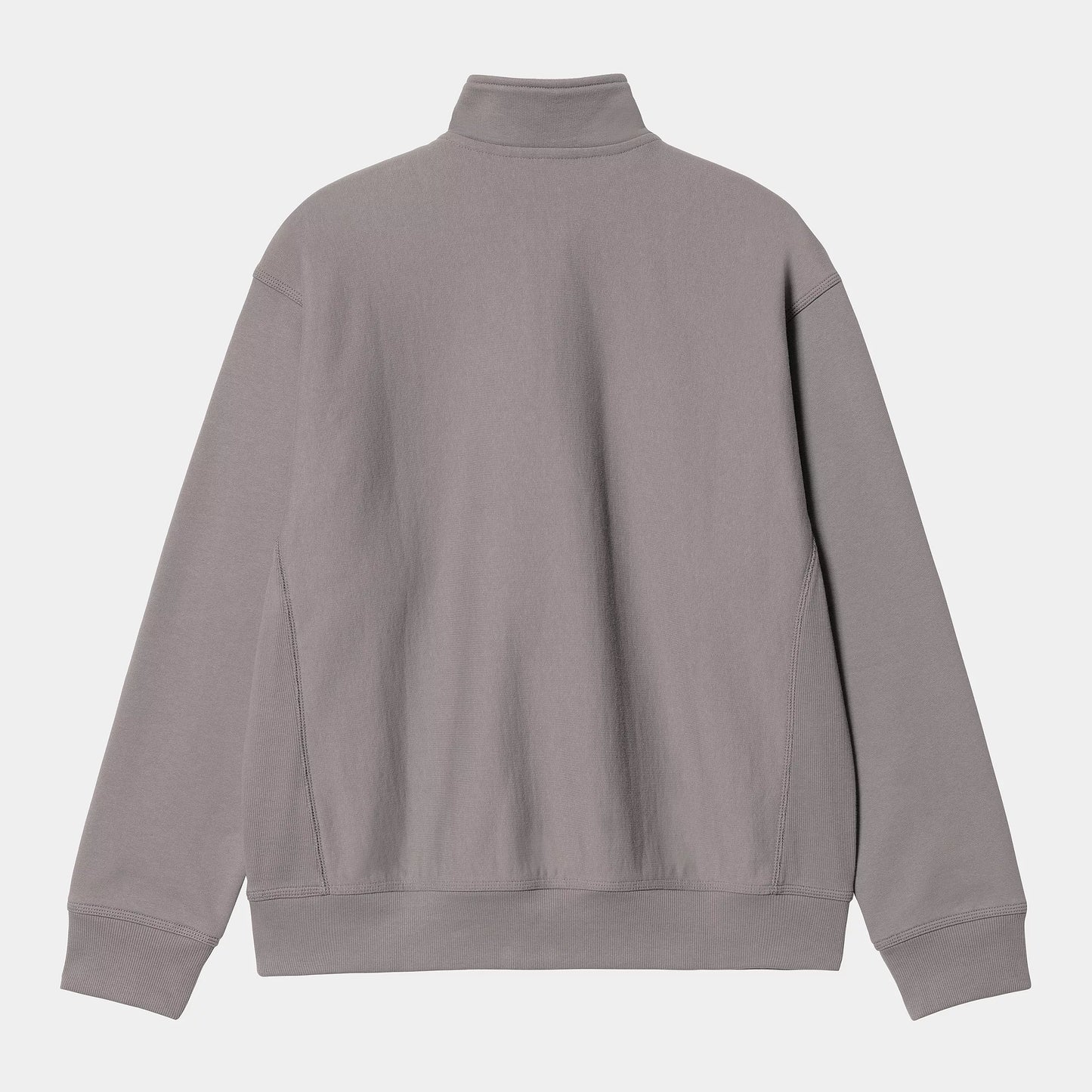 HALF ZIP UP AMERICAN SCRIPT SWEAT GREY