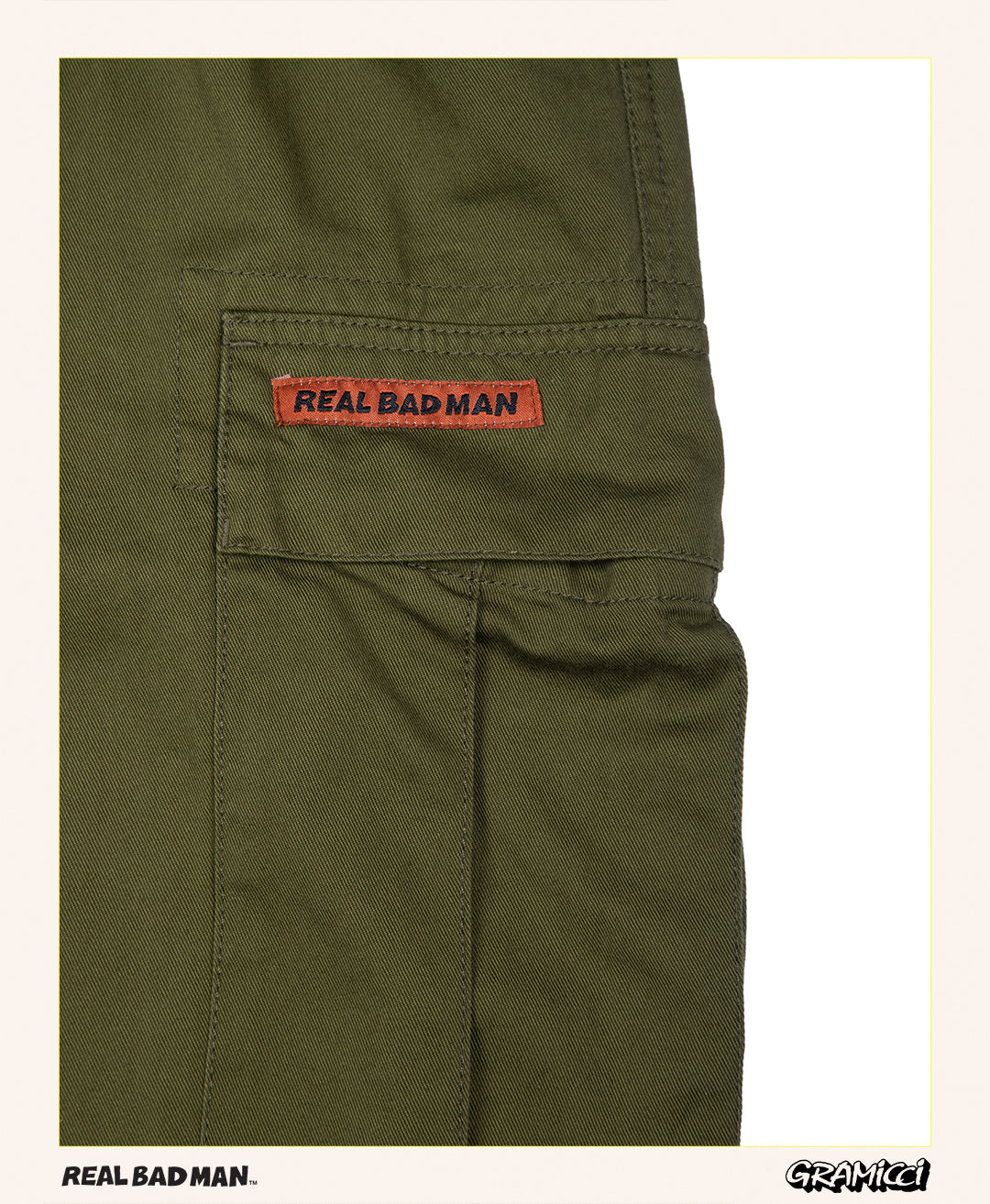 GRAMICCI X REAL BAD MAN POCKET PANT ARMY