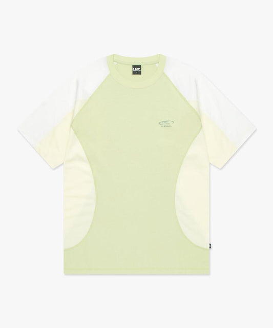 CURVED LINE TEE LIME