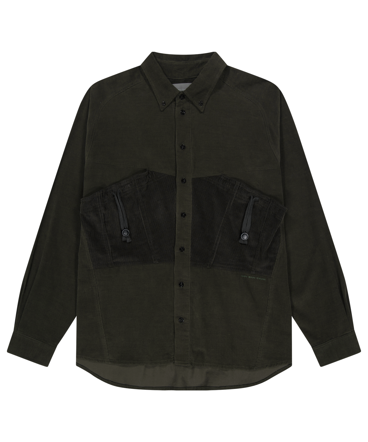 CORDUROY STRING POCKET SHIRTS KAKI