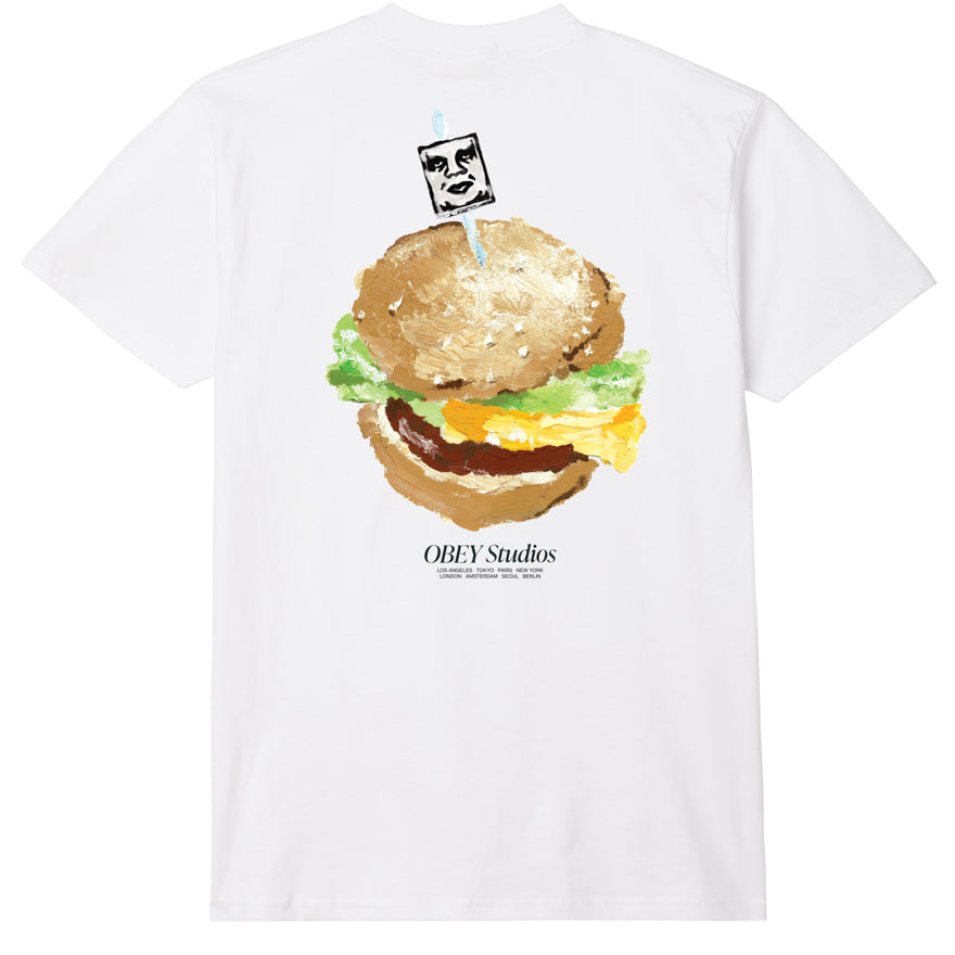 OBEY VISUAL FOOD TSHIRT WHITE