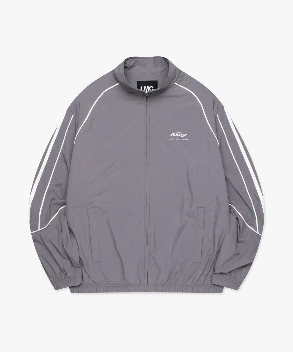 PIPING LINE TRACK JACKET GRAY