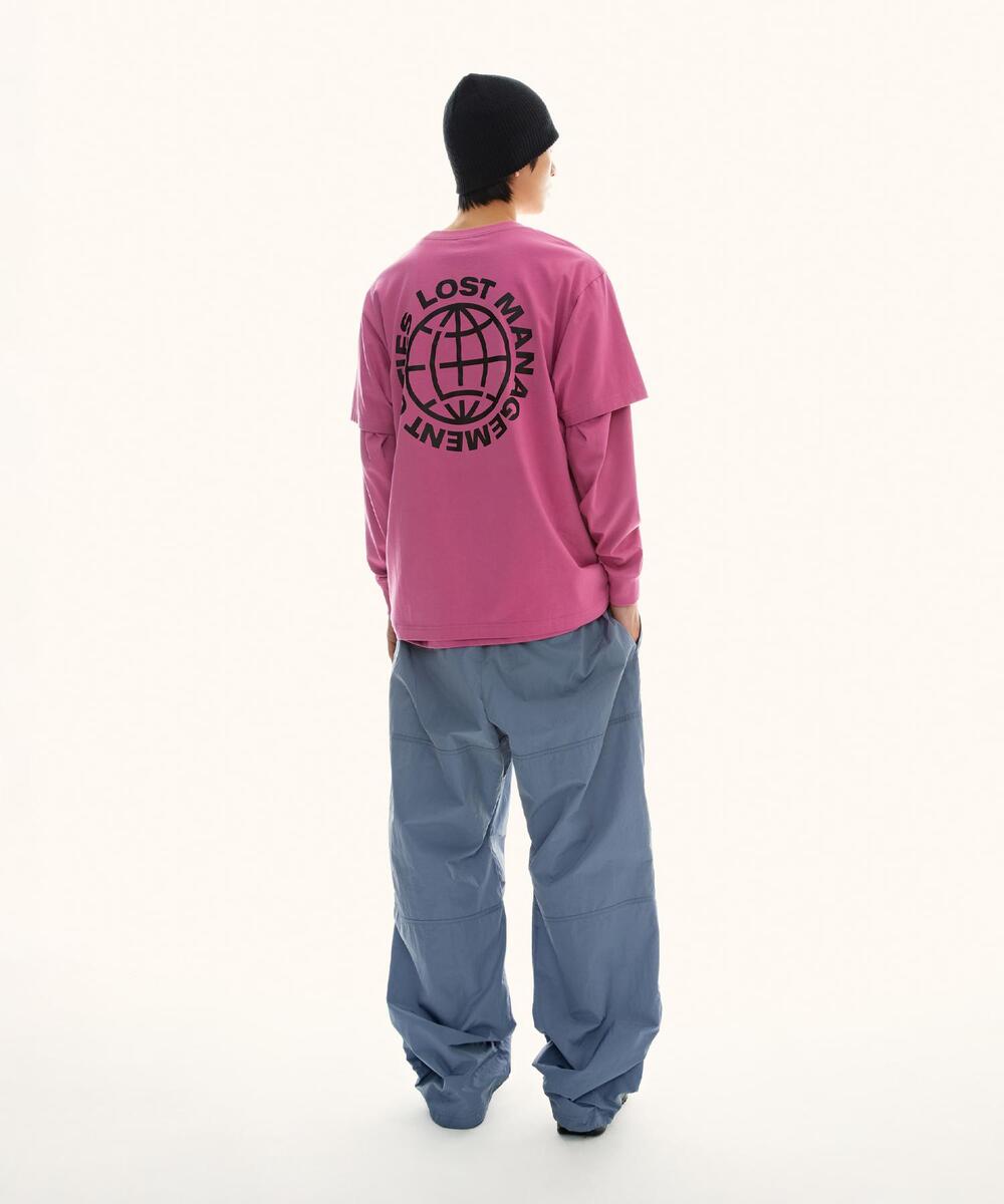 OG COMBO TEE CHARCOAL DARK PINK