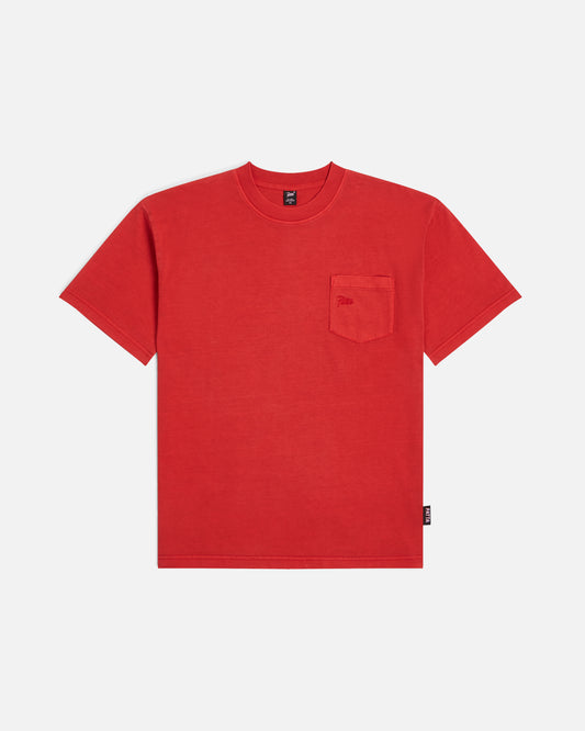 PATTA WASHED POCKET TSHIRT RED