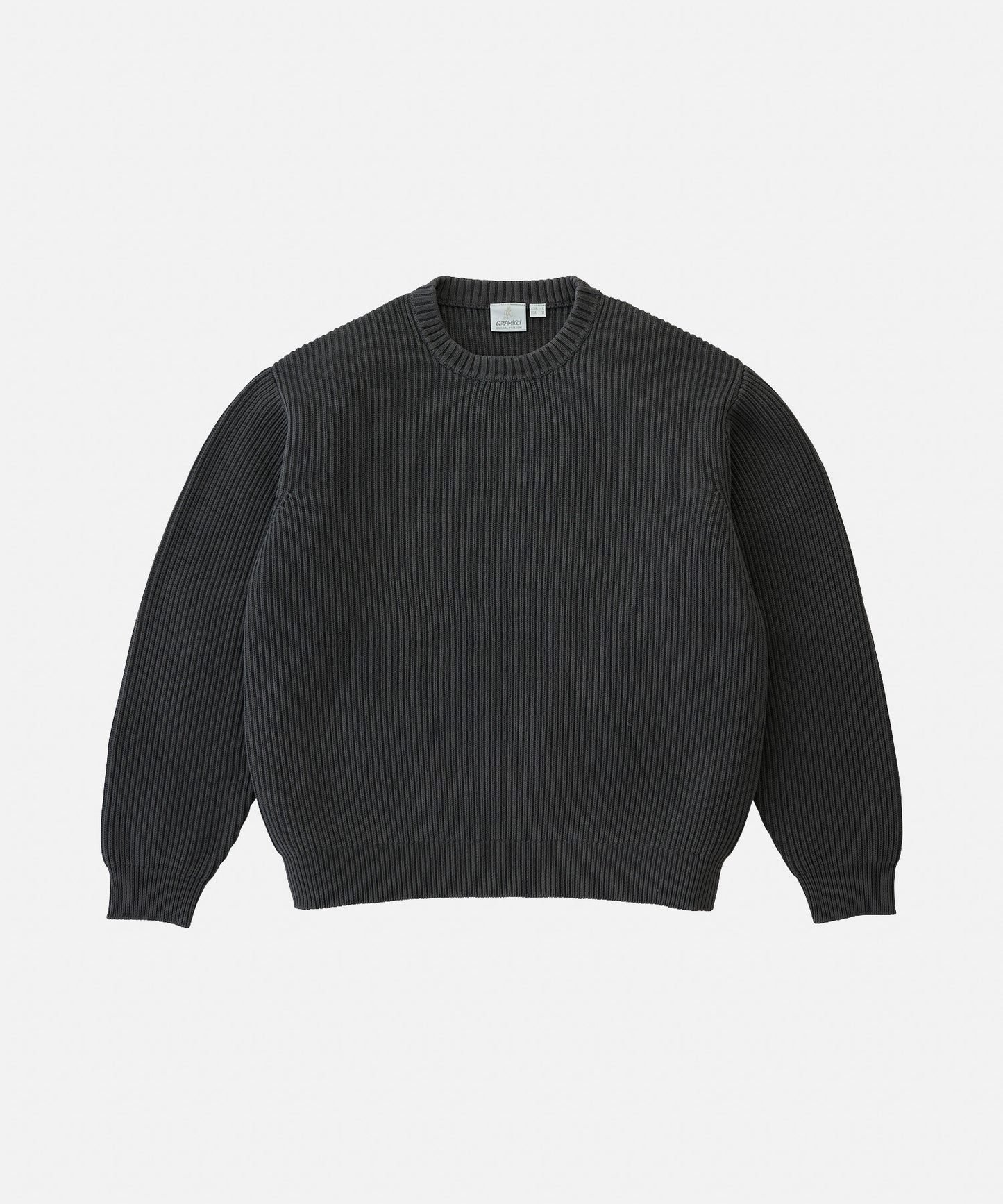 COTTON KNIT SWEATER GRAY