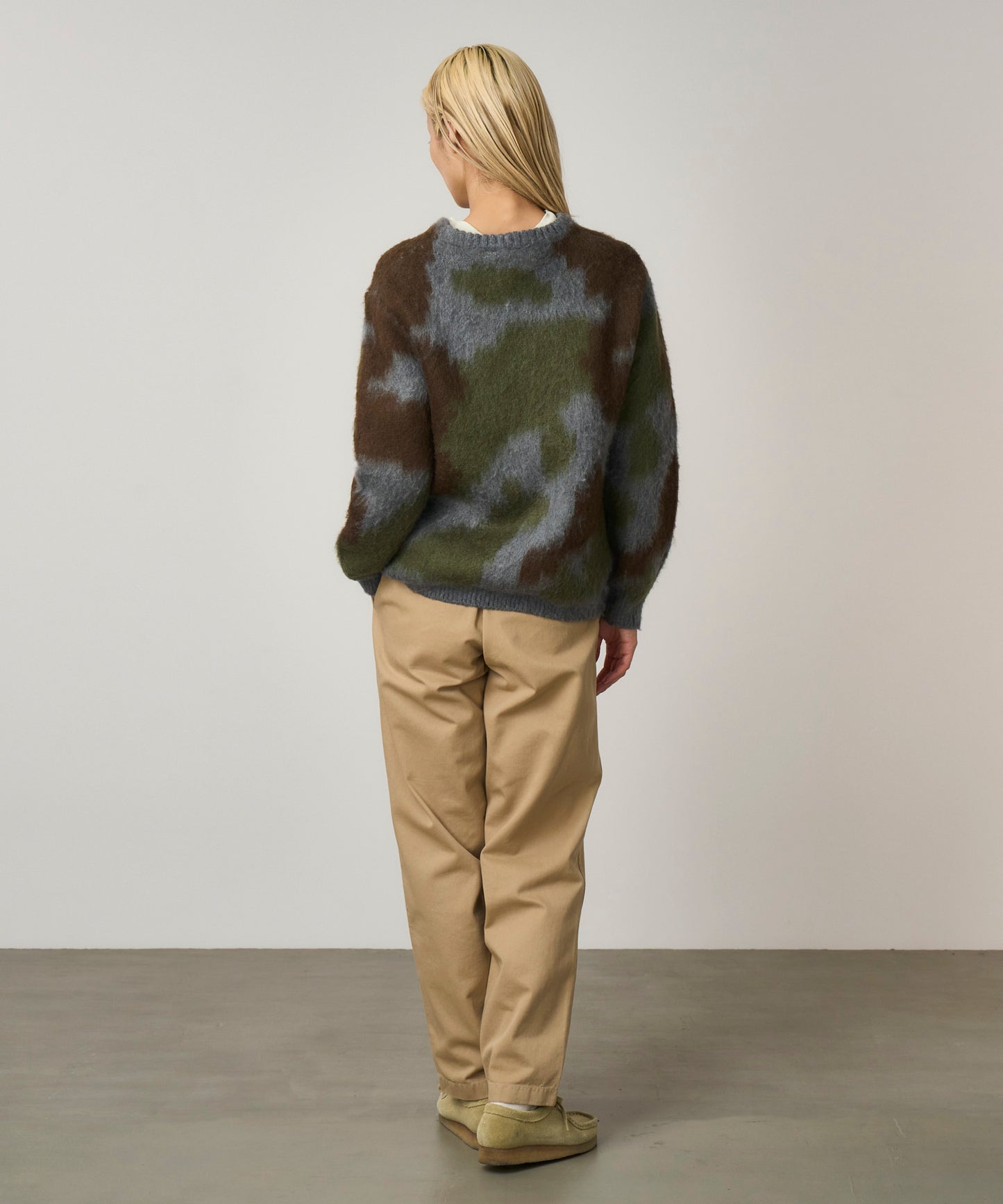 MOHAIR SWEATER JUNGLE DIGI CAMO