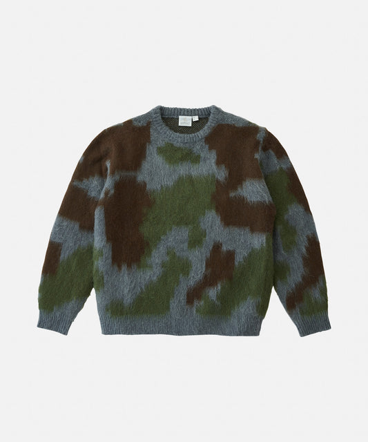 MOHAIR SWEATER JUNGLE DIGI CAMO