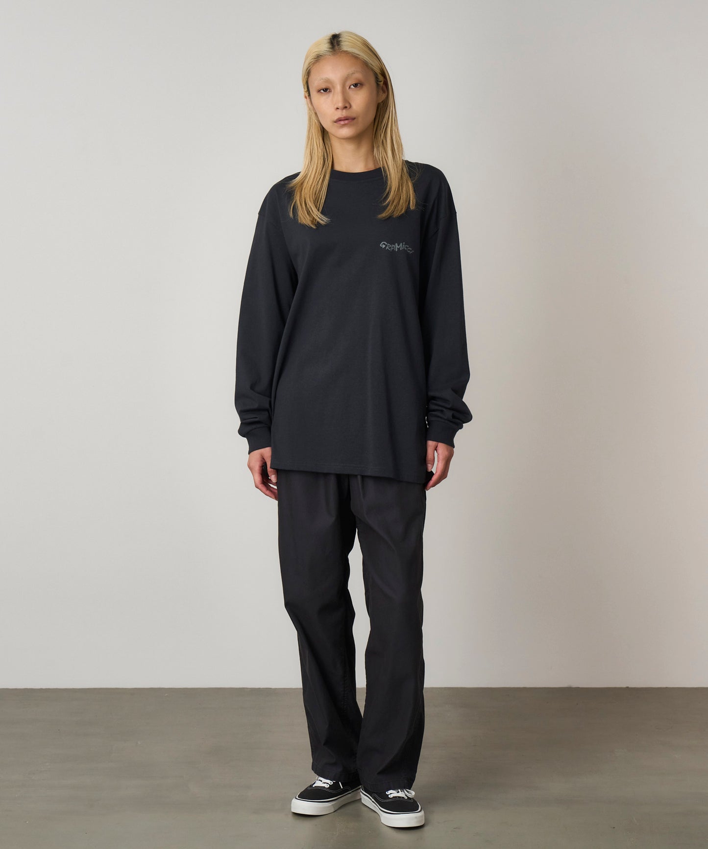 GECKO L/S TEE VINTAGE BLACK