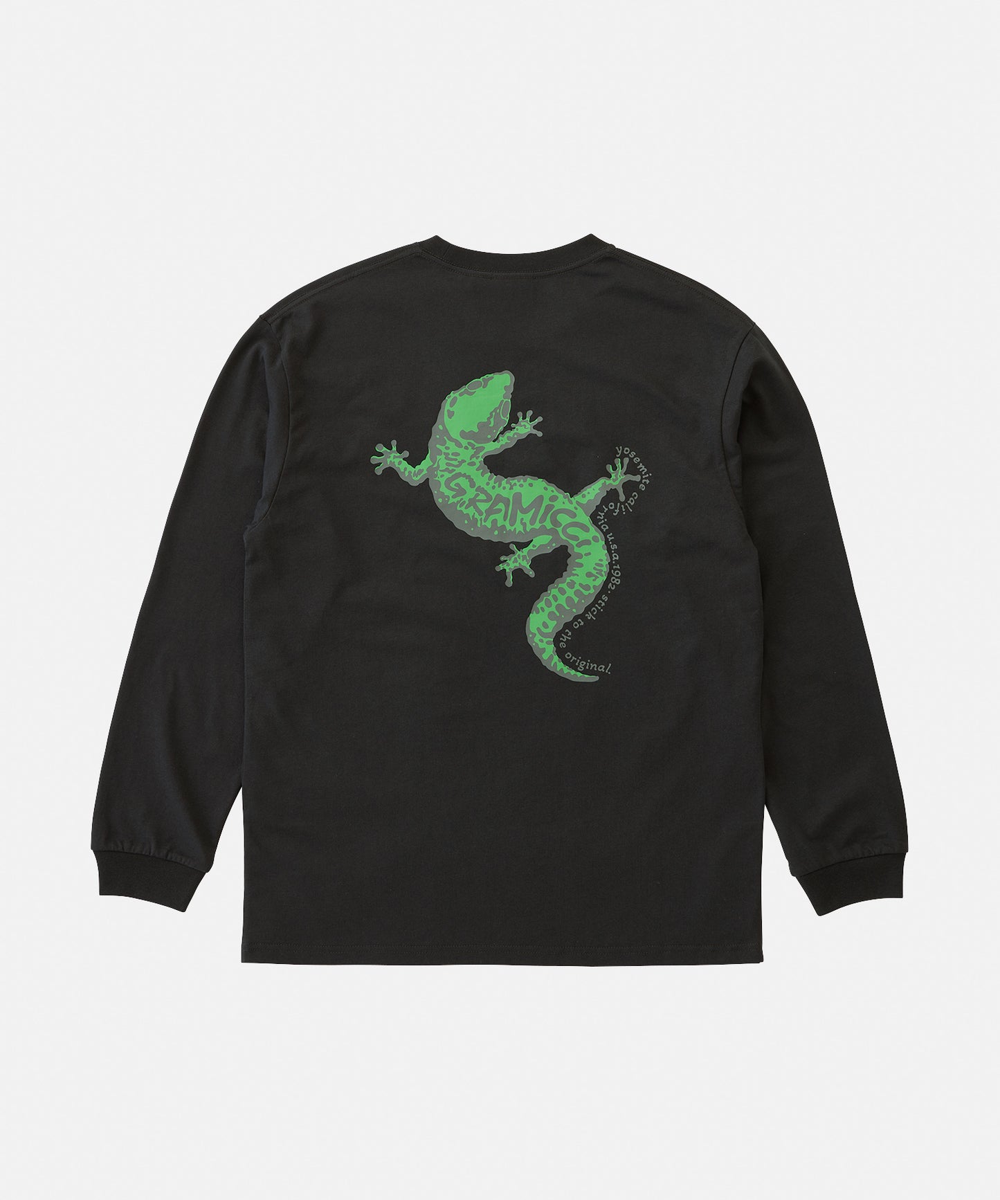 GECKO L/S TEE VINTAGE BLACK