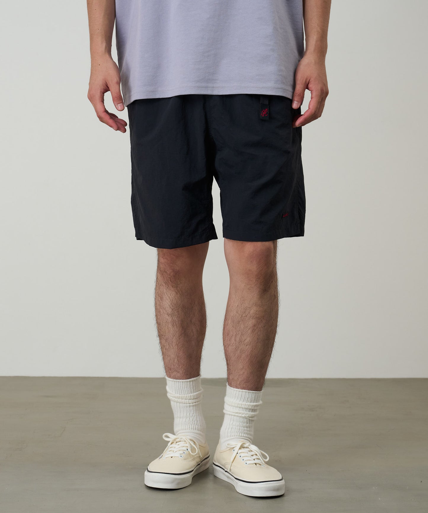 NYLON PACKABLE G-SHORT BLACK