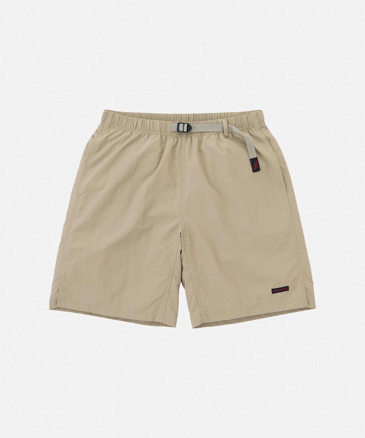 NYLON PACKABLE G-SHORT MILK TEA