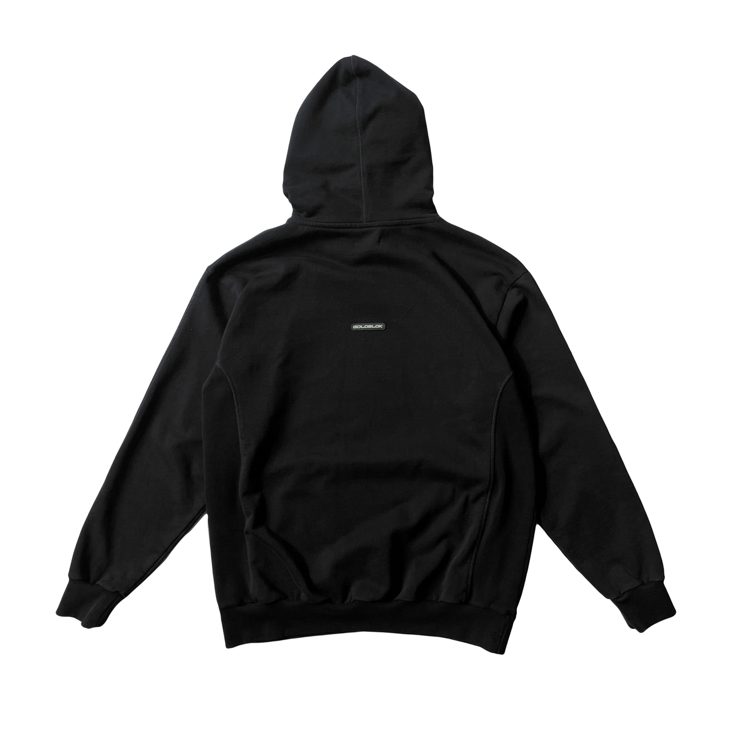 HIDDEN PRINT HOODIE SMOKED BLACK GREY