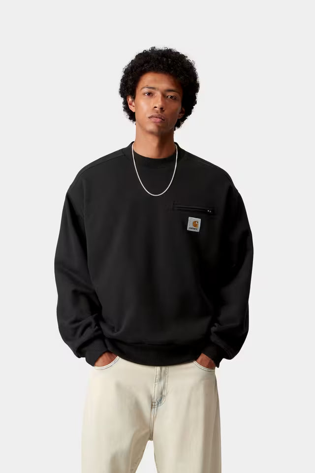 DETROIT SWEAT BLACK STONE WASHED