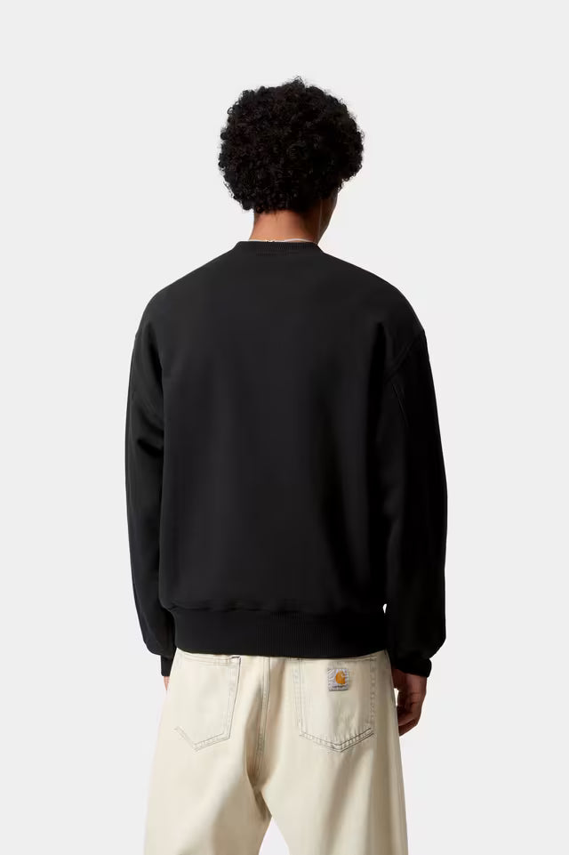 DETROIT SWEAT BLACK STONE WASHED