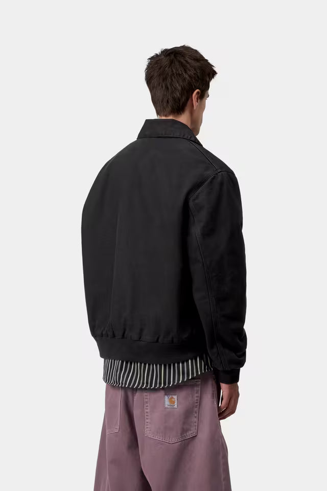 STANTON JACKET BLACK STONE WASHED
