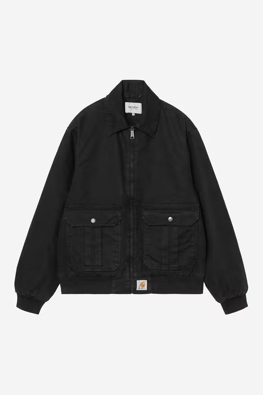 STANTON JACKET BLACK STONE WASHED