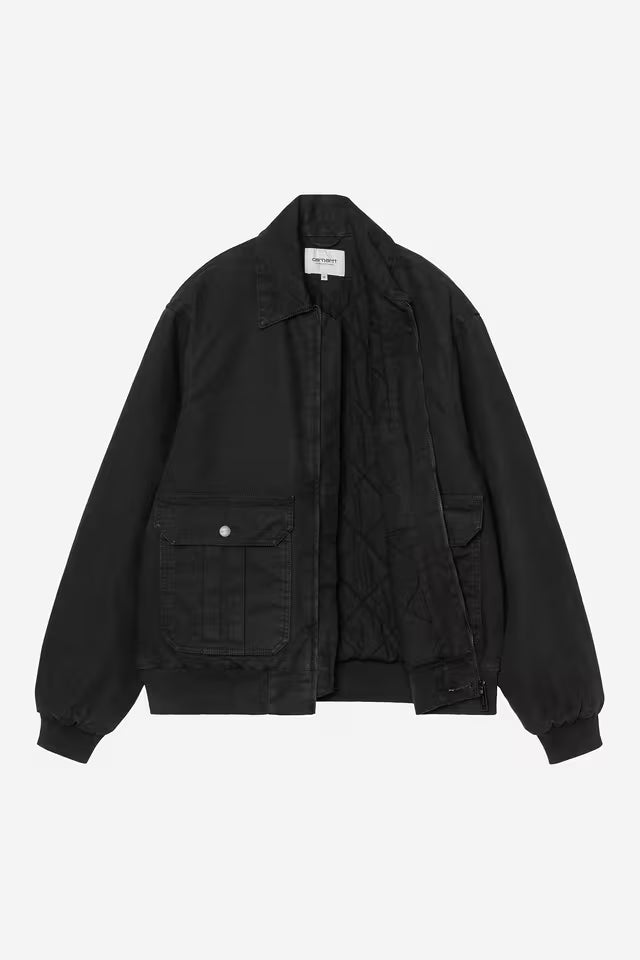 STANTON JACKET BLACK STONE WASHED